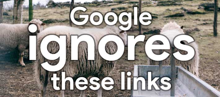 Google ignores links