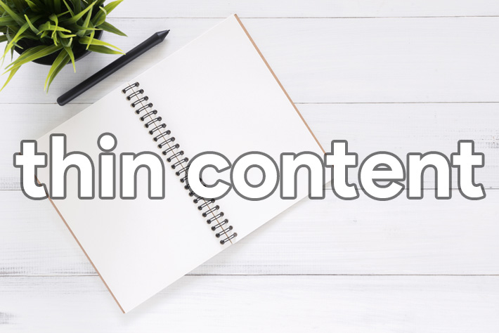 how to identify thin content