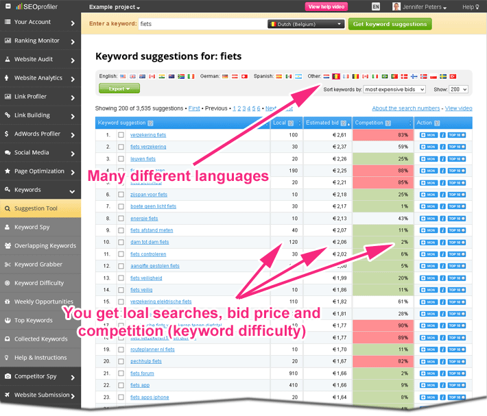 new keyword suggestion tool for keyword research